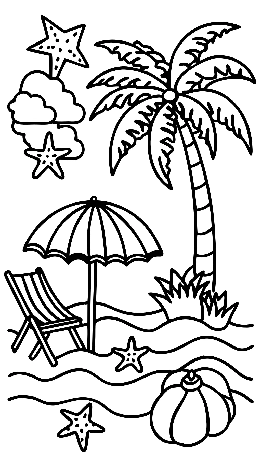 coloriages de plage pour adultes